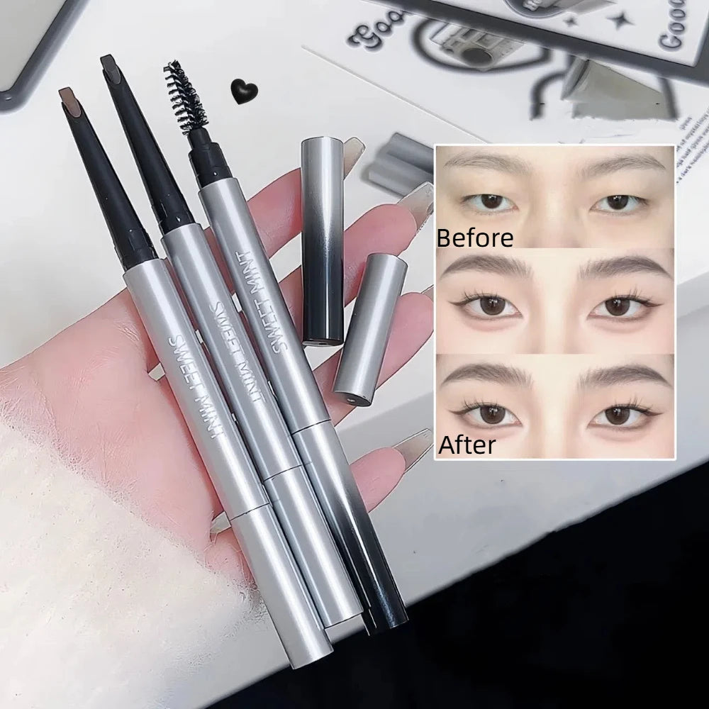 Waterproof Double Ended Eyebrow Pencil – Black & Brown
