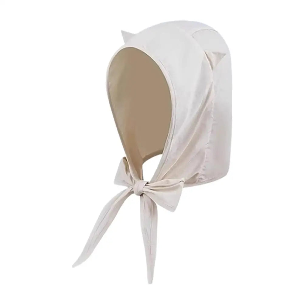 Cat Ear Hooded Sun Hat | Quick-Dry Outdoor Cap with Chin Strap