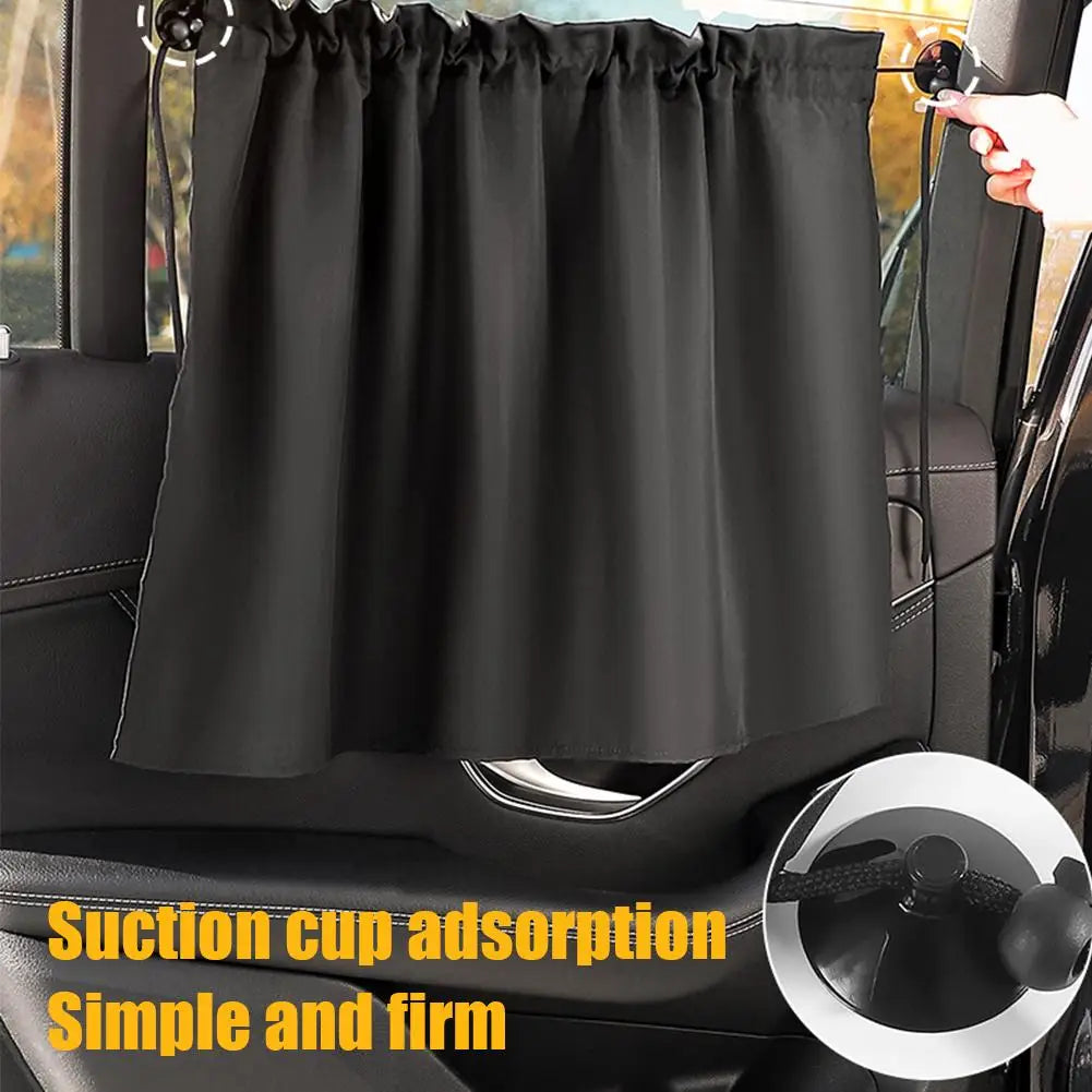 Car Shade Side Curtain Sun Protection Thermal Insulation Blackout Curtain Shade Privacy Curtain Car Interior Decoration Peaceful Pleasures Health and Wellness