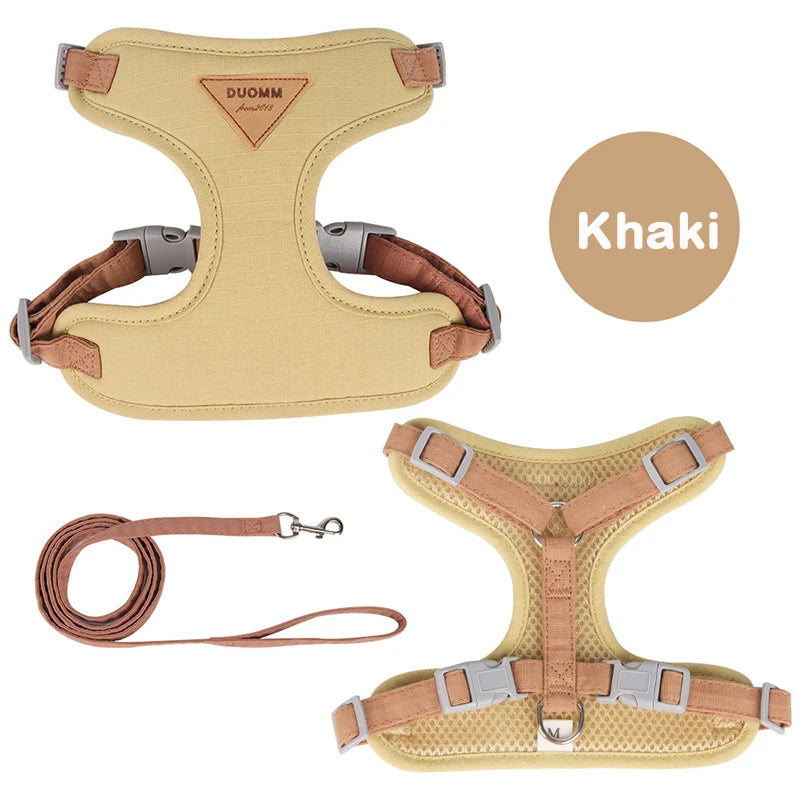 Breathable Puppy Harness & Leash Set – Small & Medium Dogs