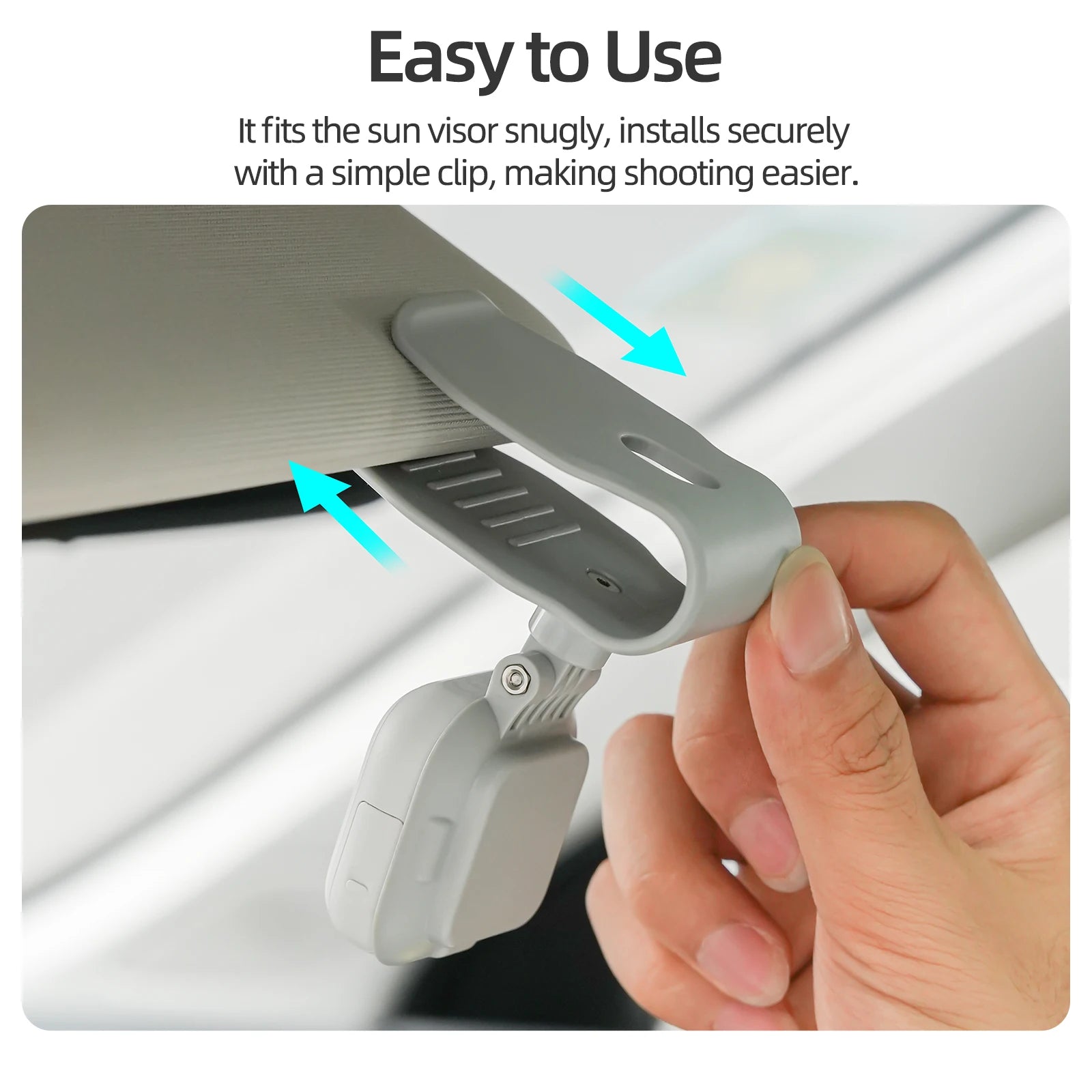 360° High-Strength Magnetic Mount For Insta360 GO Ultra Sun Visor Clip Adjust The Shooting Angle As You Please Peaceful Pleasures Health and Wellness