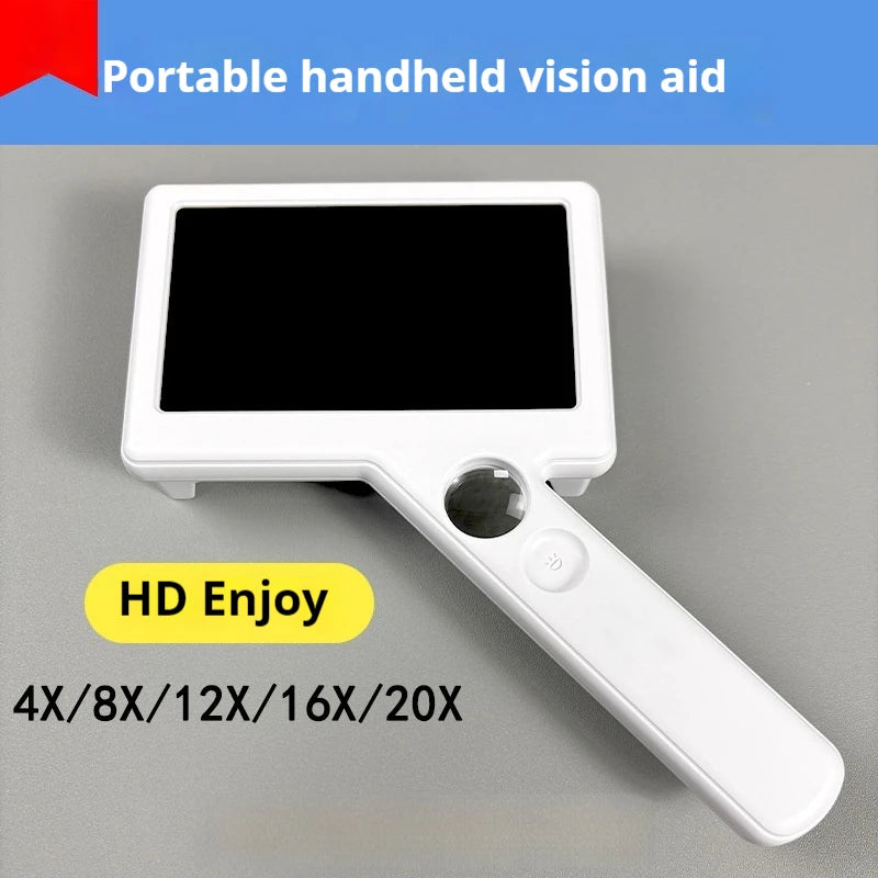 Hd Digital Video Magnifier for Low Vision Reading Aid Magnifier Electronic Reading Aid Tool with 10 Led Lgihts Peaceful Pleasures Health and Wellness