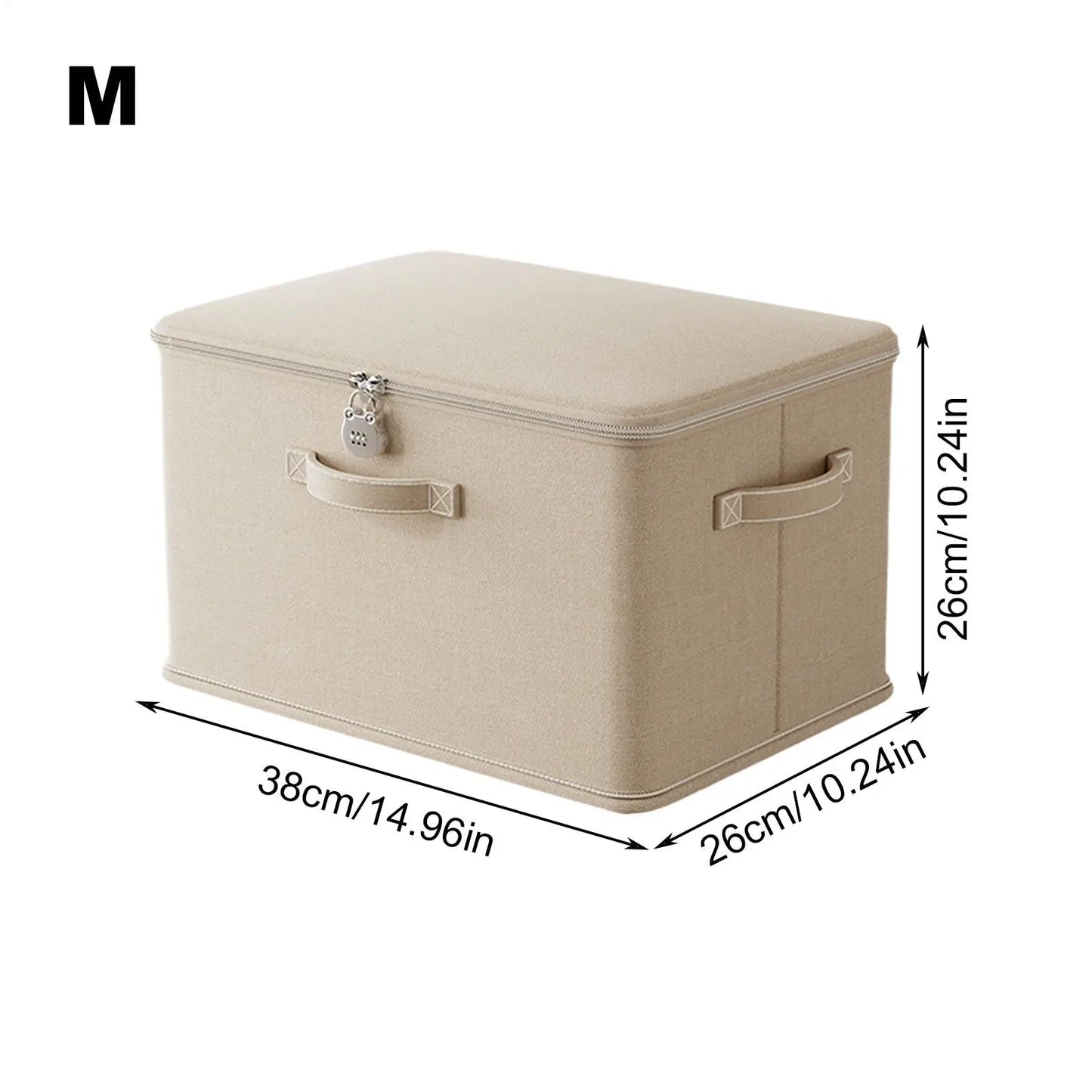 Lockable Foldable Storage Box with Combination Lock | Wardrobe