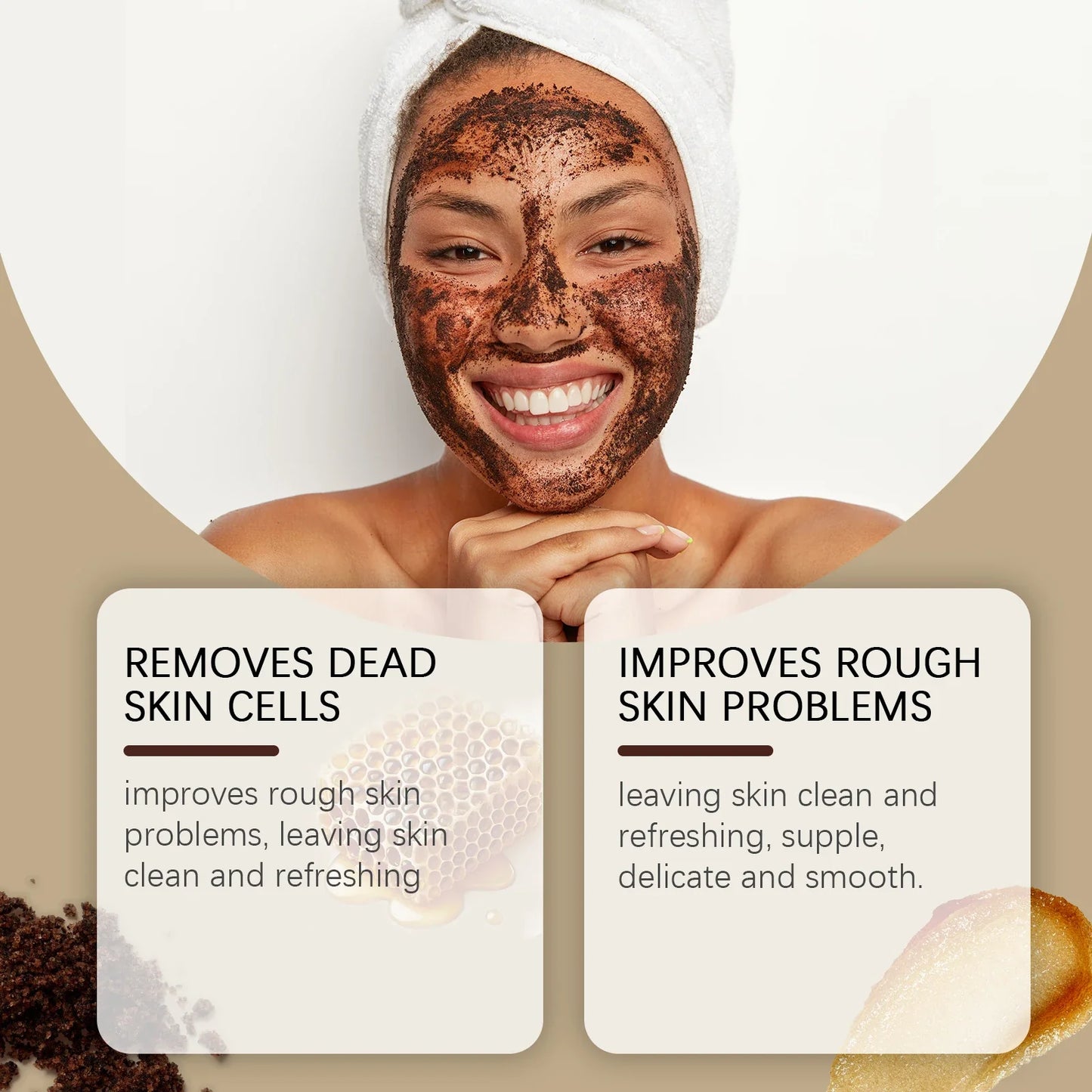 Honey Brown Sugar Face Scrub – Exfoliate, Shrink Pores & Smooth
