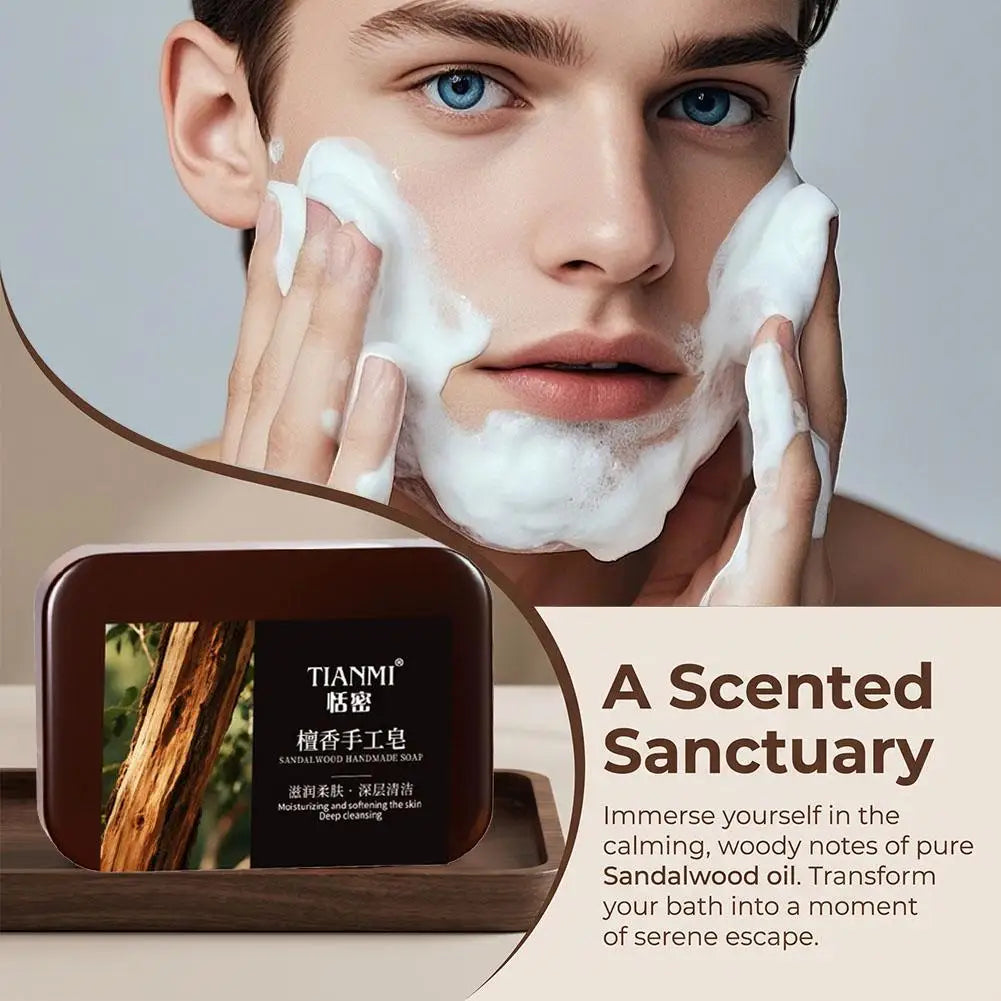 Sandalwood Handmade Bar Soap – Plant-Based Body Soap for All