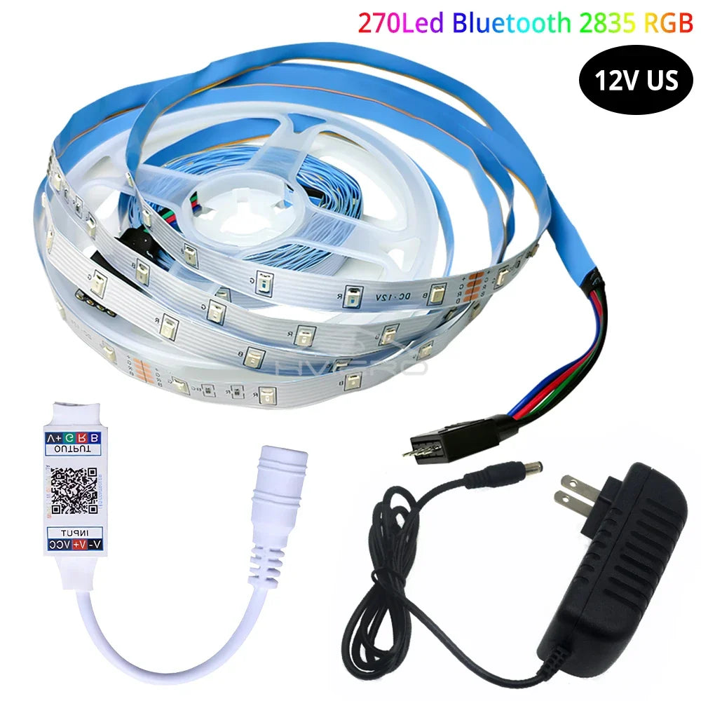 RGB LED Strip Light 5M/10M SMD 2835 Bluetooth DC 12V HVIERO
