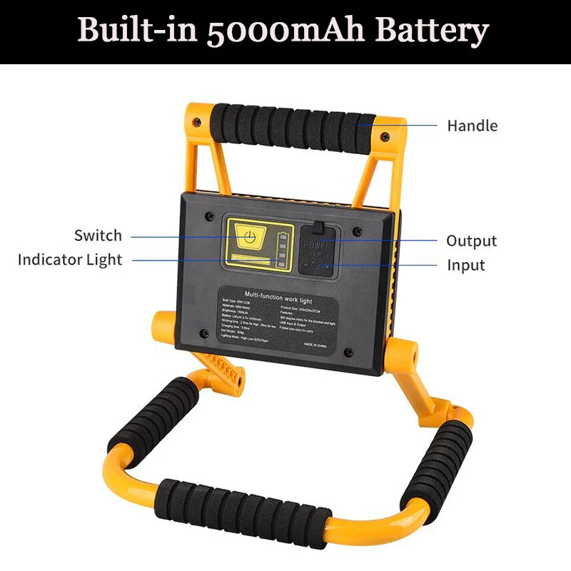 POCKETMAN 20W COB LED Foldable Work Light | 3000LM Spotlight
