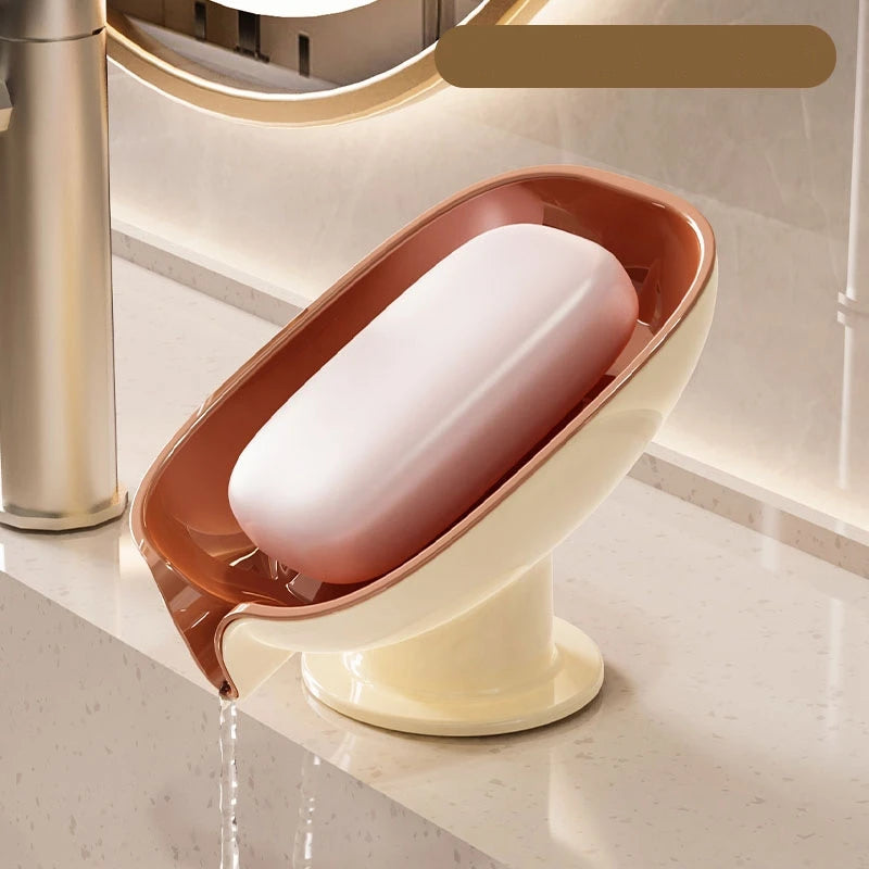 Suction Cup Soap Dish with Drain | Bathroom & Kitchen Holder