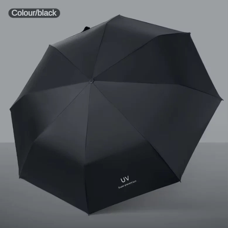 Magic Folding Umbrella – Windproof, UV Protection, Rain Pattern