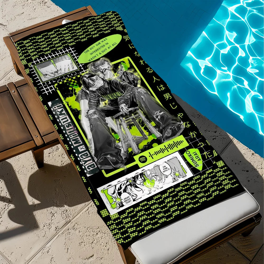 Quick-Dry Beach Towel | Soft Lightweight Travel & Gym Towel Quick-Dry Beach Towel Peaceful Pleasures Health and Wellness z2 STJ90x180CM