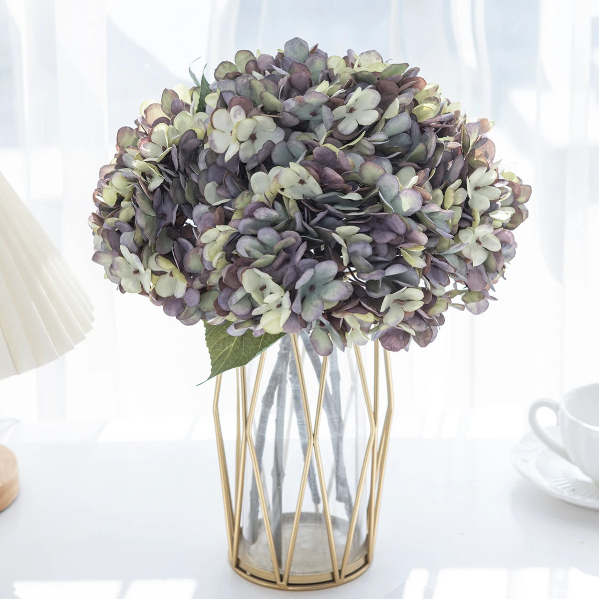 Artificial Silk Hydrangea Flower Branches – Wedding & Home Décor
