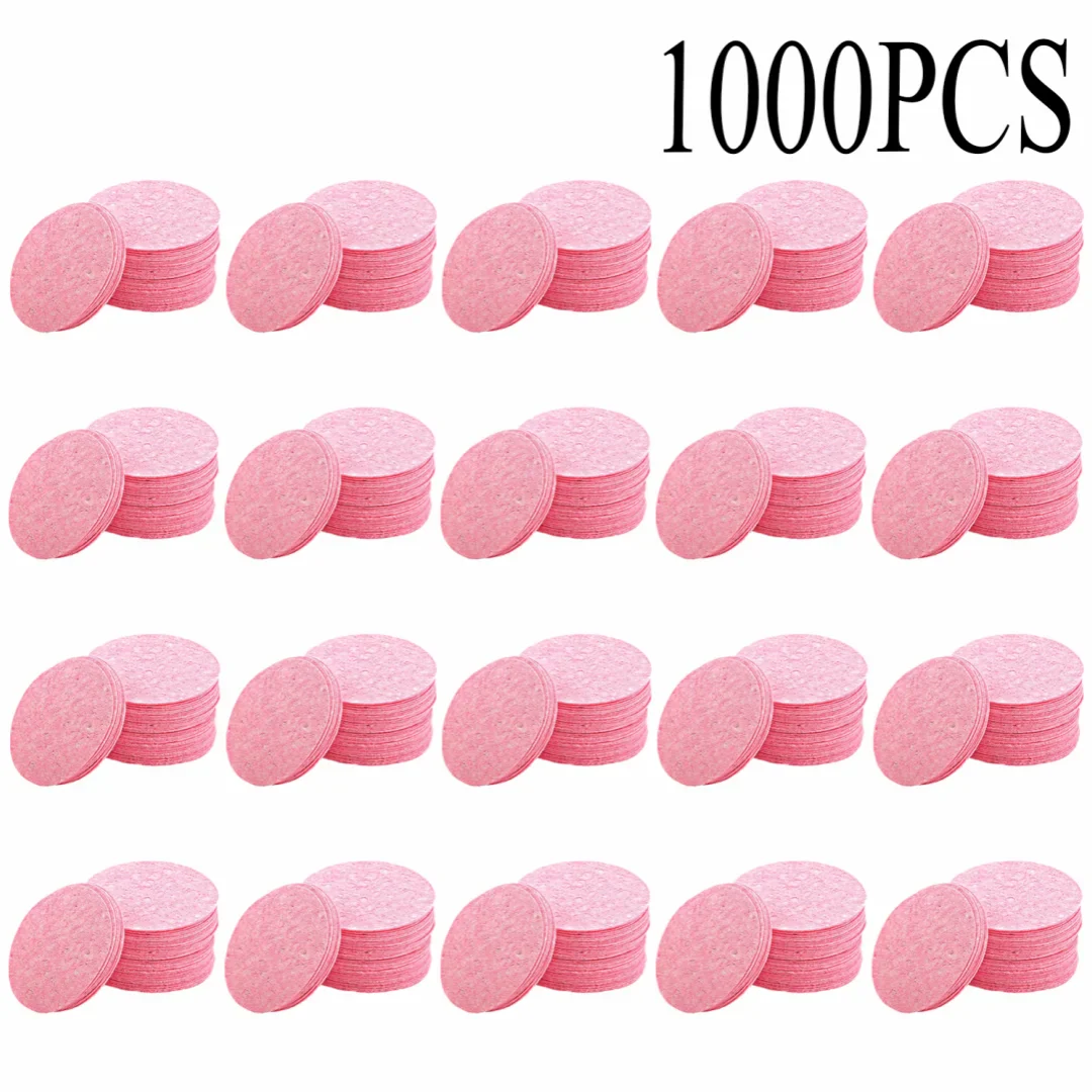 Natural Wood Pulp Compressed Face Cleansing Sponge Puffs