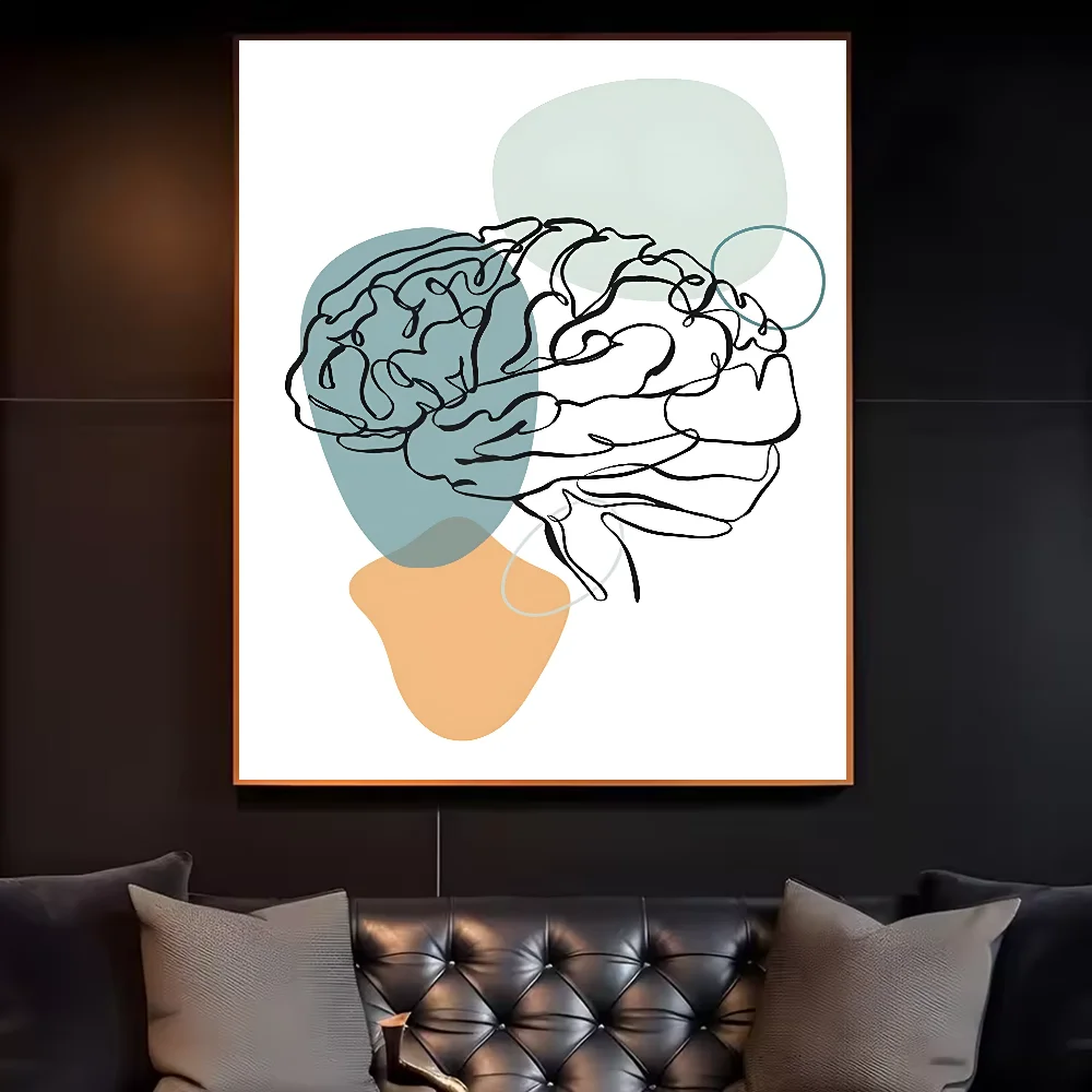 Abstract Medical Anatomy Art Painting Poster HD art sticky wall waterproof home living room bedroom bar aesthetic decoration Peaceful Pleasures Health and Wellness z2 21X30cmNoframe