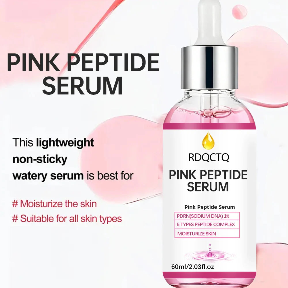 Pink Peptide Essence Serum | 1% PDRN & 5-Peptide Complex