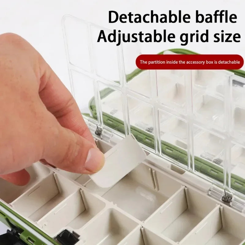 Waterproof Fishing Tackle Organizer Box | Lures Hooks Beads Fishing Tackle Box Peaceful Pleasures Health and Wellness