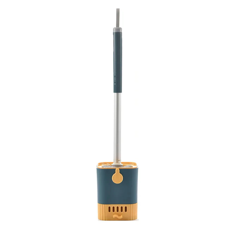 Wall-Mounted Toilet Brush Set with Flexible Long Handle Holder