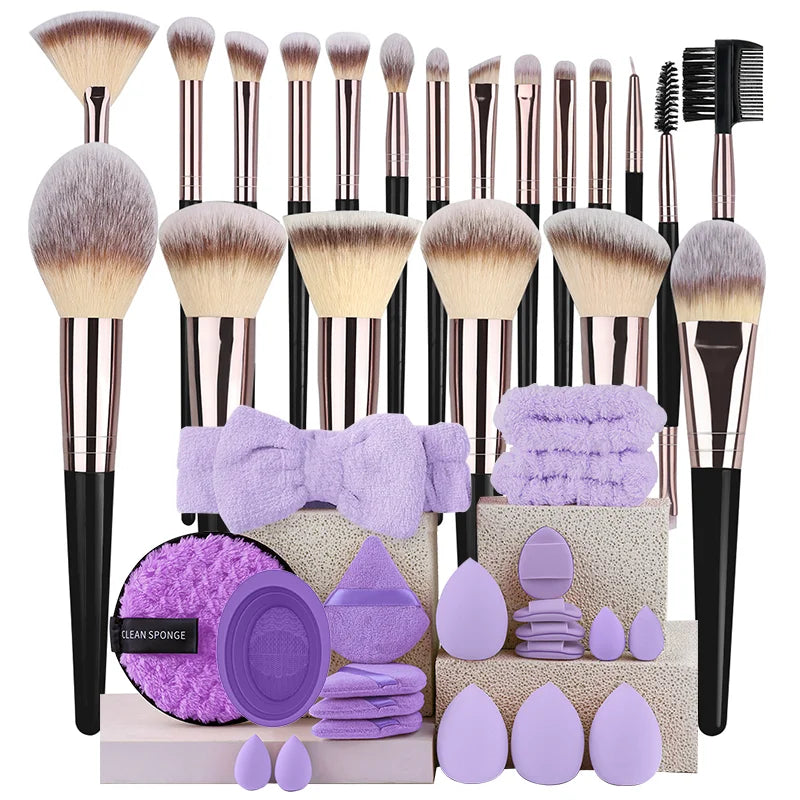 RUNTOIN 20-Piece Professional Makeup Brush Set | Soft & Fluffy