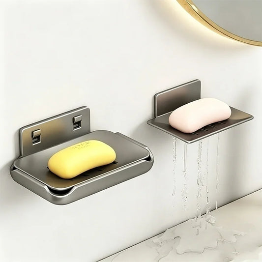 Corner No-Drill Bathroom Rack – Wall-Mounted Soap Storage Holder Bathroom Corner Rack Peaceful Pleasures Health and Wellness
