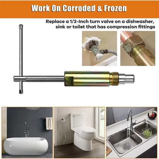 1/2" Compression Sleeve Ferrule Puller Tool Heavy Duty Nut & Ferrule Remover for Plumbing Pipe Compression Fittings Repair Peaceful Pleasures Health and Wellness