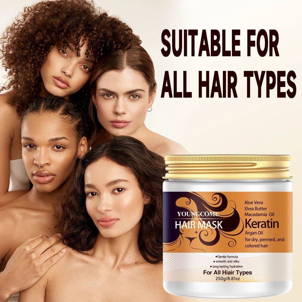 YOUNGCOME 2-in-1 Keratin Hair Mask | Straightening & Color Protect