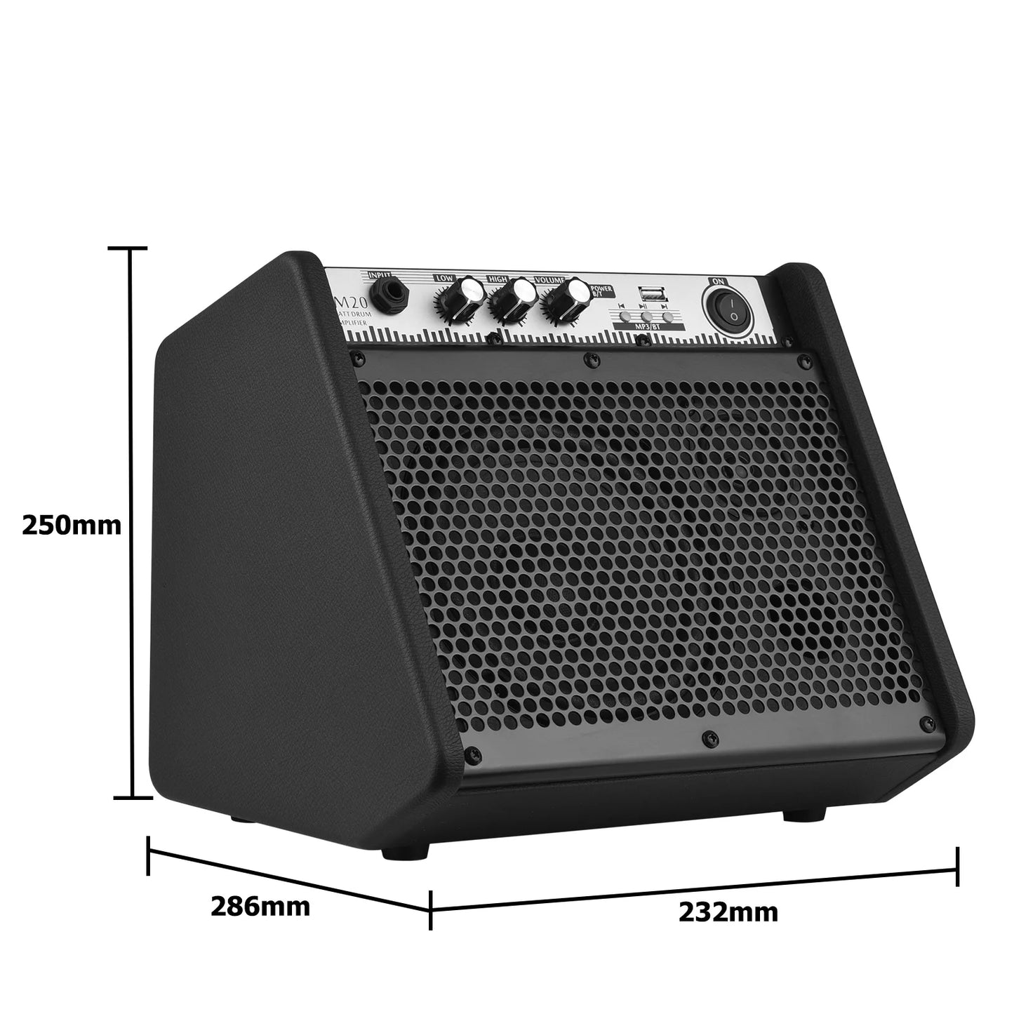Amplifier Keyboard Amp Wireless BT Speaker 2-Band EQ Supports USB MP3