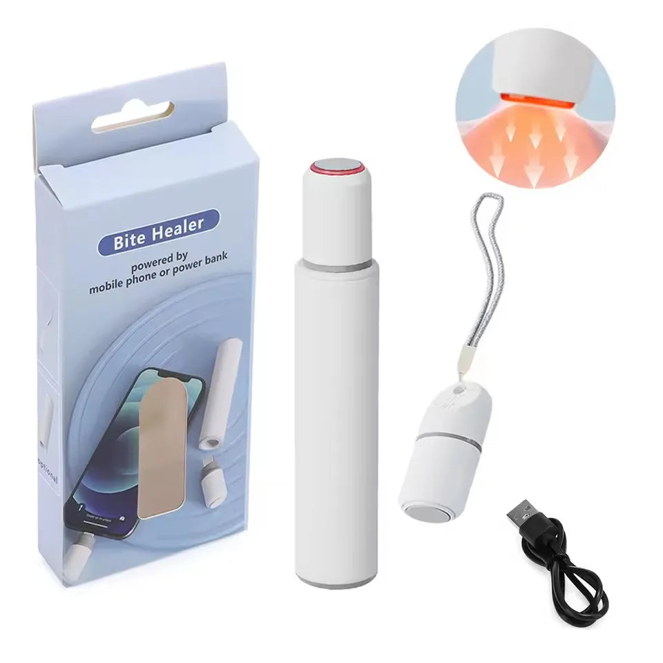 Electric Insect Bite Relief Device USB Rechargeable Portable Itch Relief Pen Physical Anti-Itch Tool for Outdoor Kids Adults Peaceful Pleasures Health and Wellness Type B