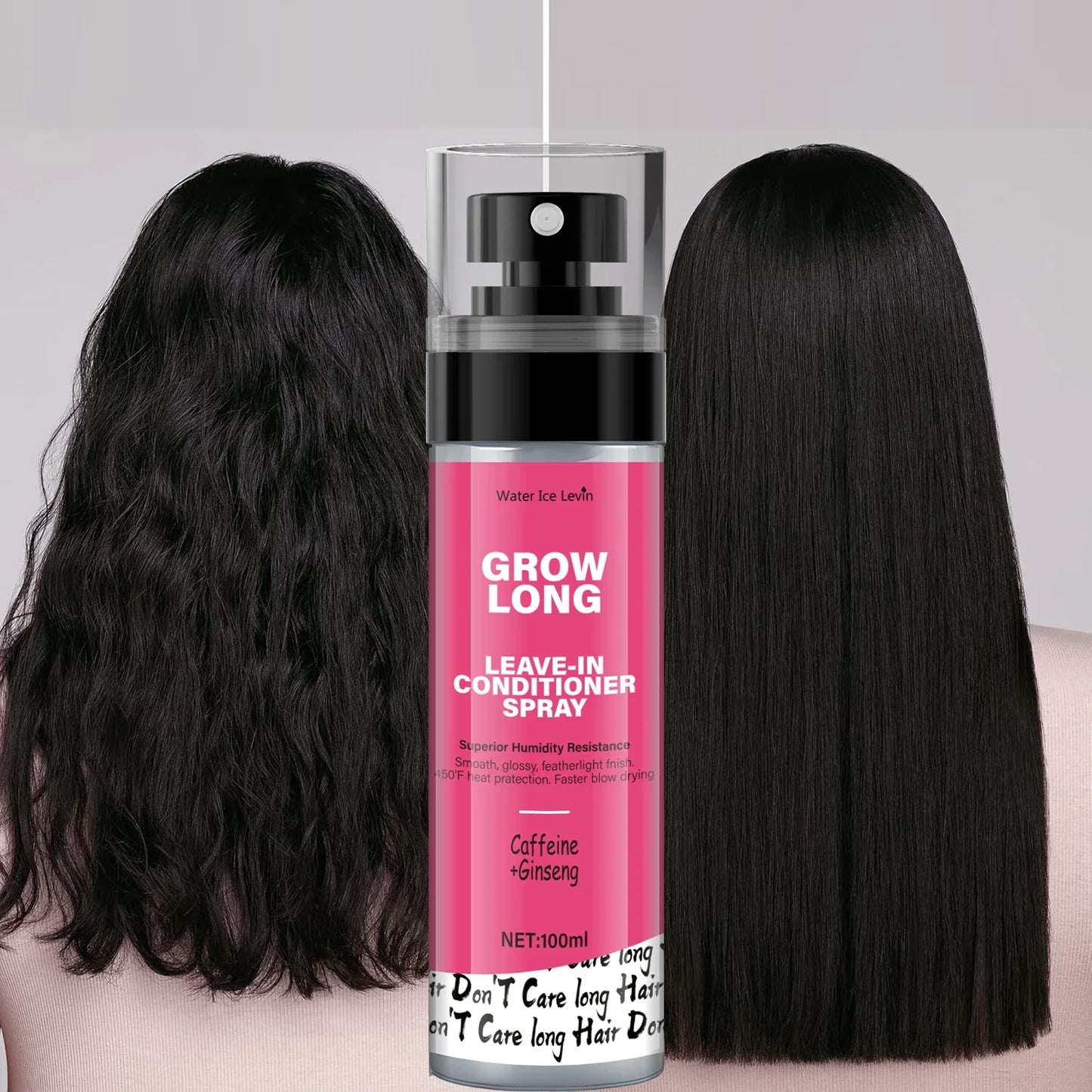 Biotin Leave-In Conditioner Spray – Anti-Frizz, Vitamin E & Ginseng
