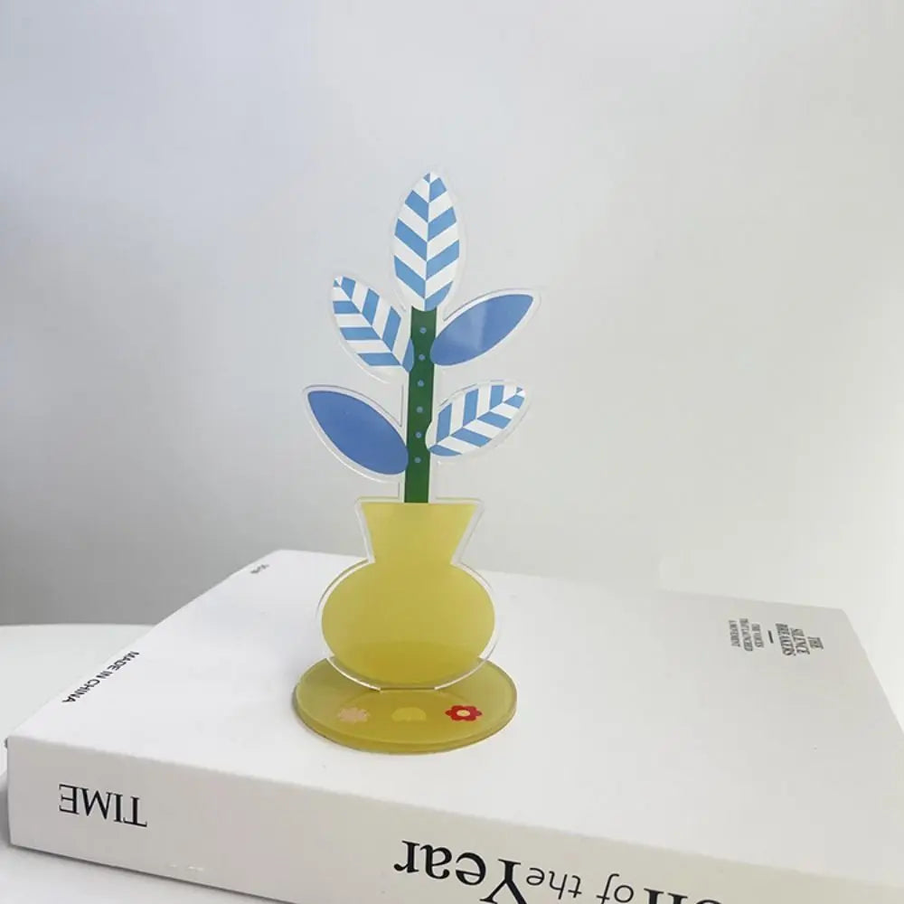 Cute Cartoon Acrylic Memo Clip Decoration Korean Style Cartoon Note Holder Multi-purpose Space Saving Desktop Card Clamp Peaceful Pleasures Health and Wellness
