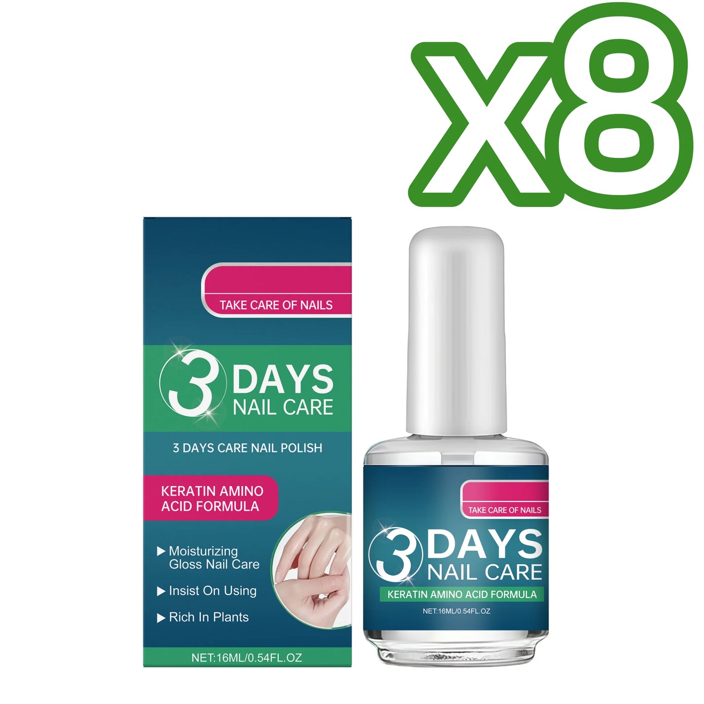 Tea Tree Cuticle Oil Nourish Nail Cuticle Repair Dry Cracked Strengthen Nails Improve Brittle Daily Protect Nail Nutrition Oil Peaceful Pleasures Health and Wellness 16ml Boxed X 8PCS