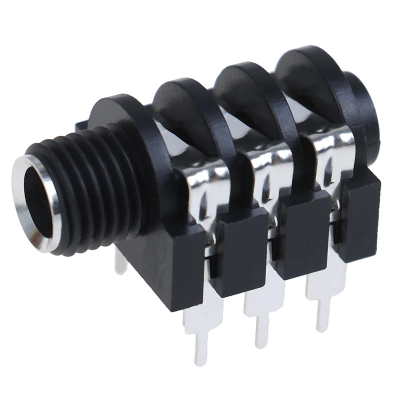5Pcs 6.35mm/6.35 6P/6PIN Stereo O Microphone Female Socket/jack Contor Peaceful Pleasures Health and Wellness
