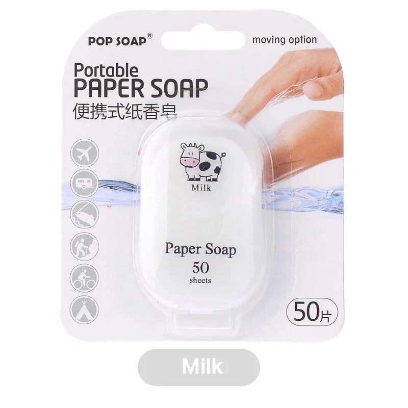 Portable Paper Soap Sheets – Disposable Travel Hand Wash