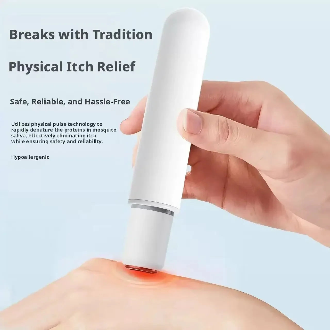 Small Portable Electronic Anti Itch Pen Mosquito Bite Fast Soothing Tool Physical Relief Summer Outdoor Travel Necessity Peaceful Pleasures Health and Wellness