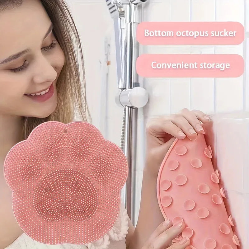 Bathroom foot scrub pad foot washing foot scrub remove dead skin rub foot large lazy back rub suction cup massage Peaceful Pleasures Health and Wellness