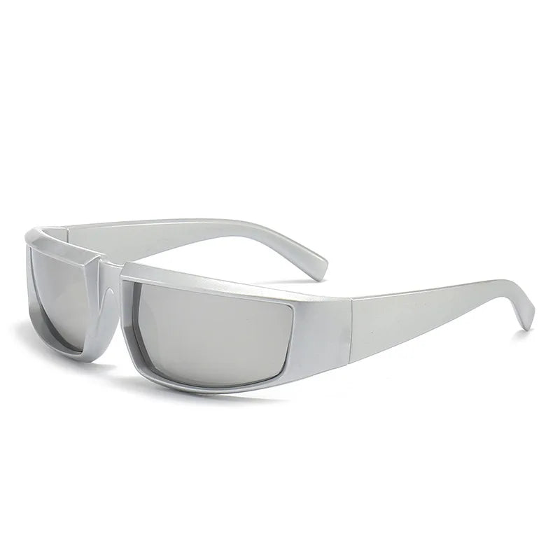 Y2K Cyberpunk Shield Sunglasses | Unisex Retro Futuristic Eyewear