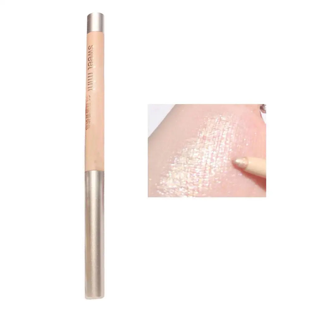 Sweet Mint Lying Silkworm Pencil Glitter Eyeshadow Pen Natural Long-Lasting Waterproof Shiny Eyeliner Outline Pen Stick Makeup Peaceful Pleasures Health and Wellness