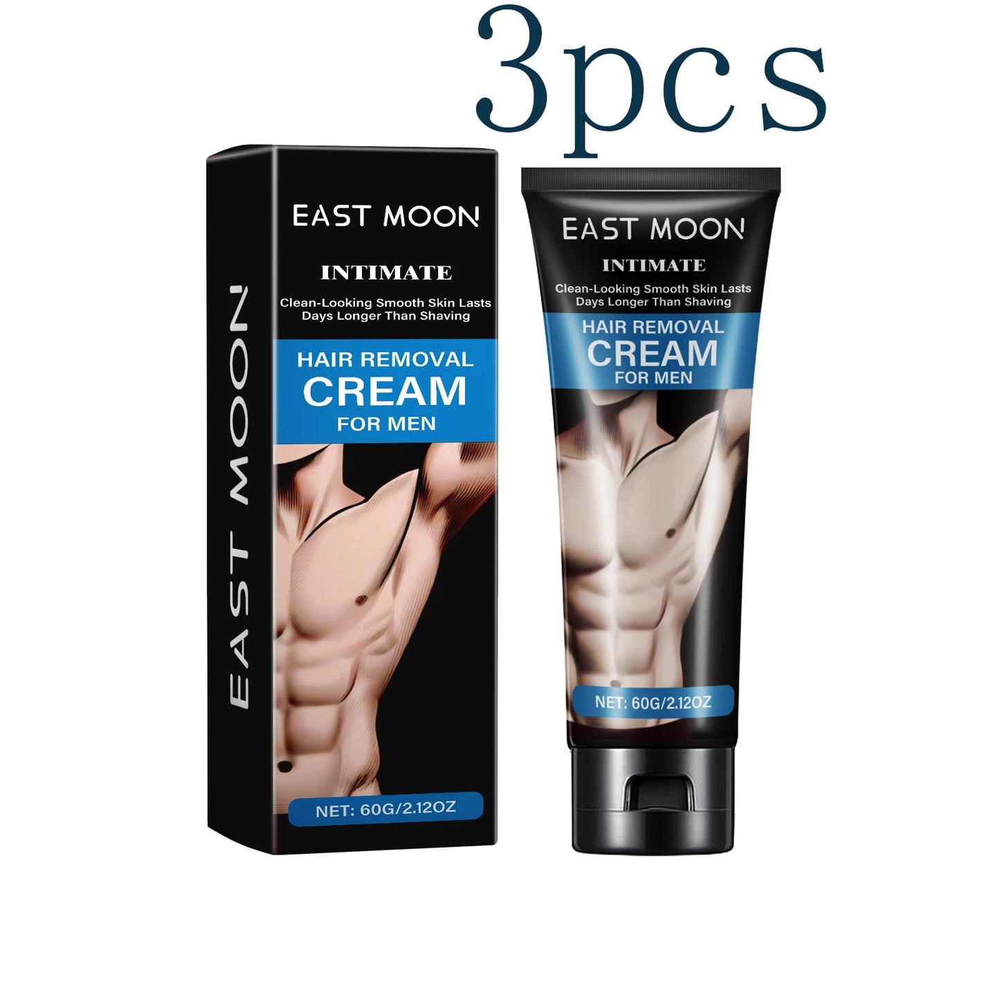 Men's Painless Depilatory Cream – Chest, Arm, Leg & Back | 60g
