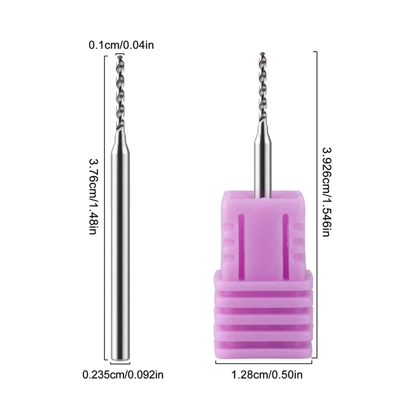 Nail Art Perforation Grinding Head Tungsten Steel Nail Drill Bits DIY Punk Style Nail Charms Manicure Tool Machine Accessories Peaceful Pleasures Health and Wellness one size