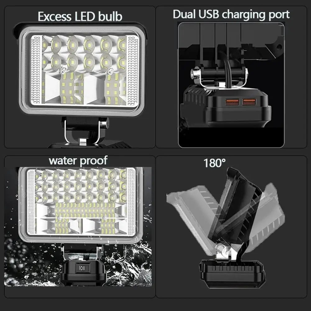 Repair Of Lithium Battery Lighting Fixtures Outdoor Camping Fishing Home Use Work Lights LED Mobile Phone Charging Peaceful Pleasures Health and Wellness