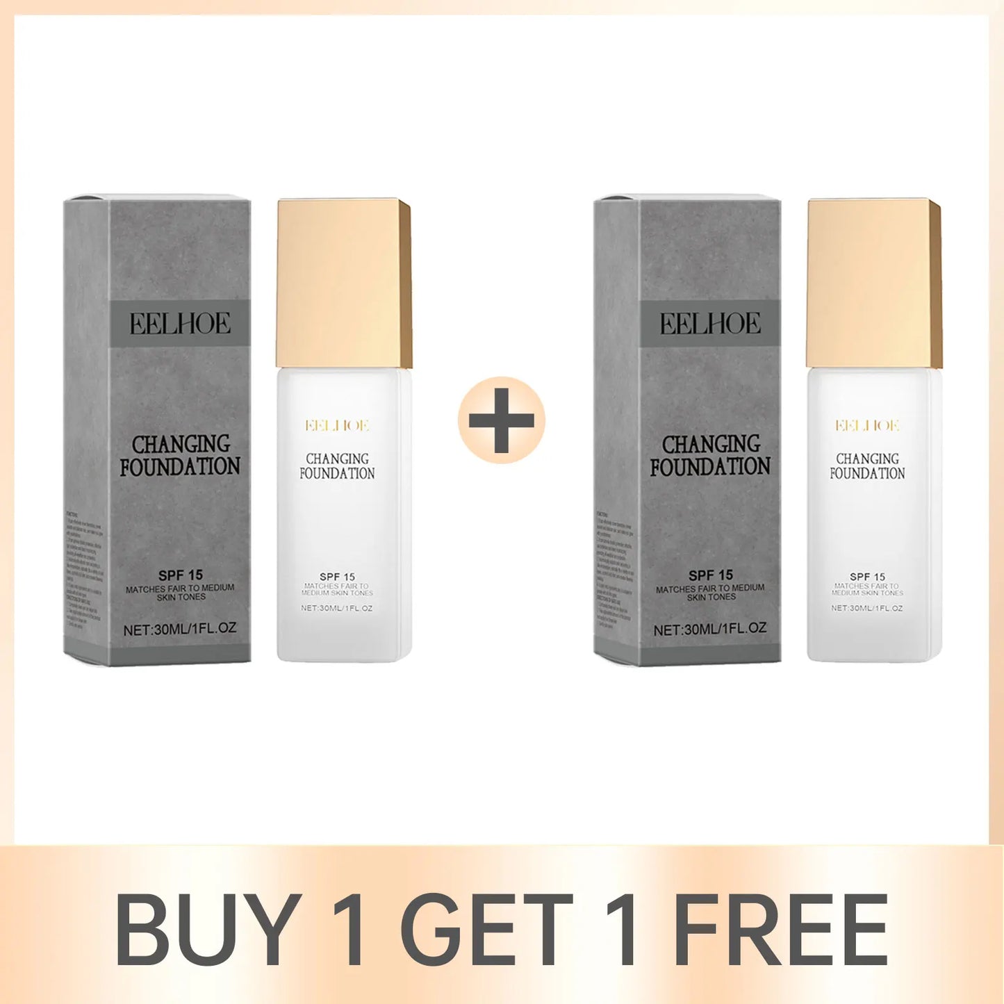 EELHOE Color Changing Liquid Foundation – Matte Full Coverage