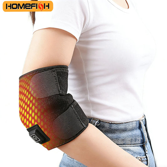 1PC Electric Heated Massage Knee Support - 3-Temperature Control, Universal Elbow & Shoulder Warm Wrap Peaceful Pleasures Health and Wellness