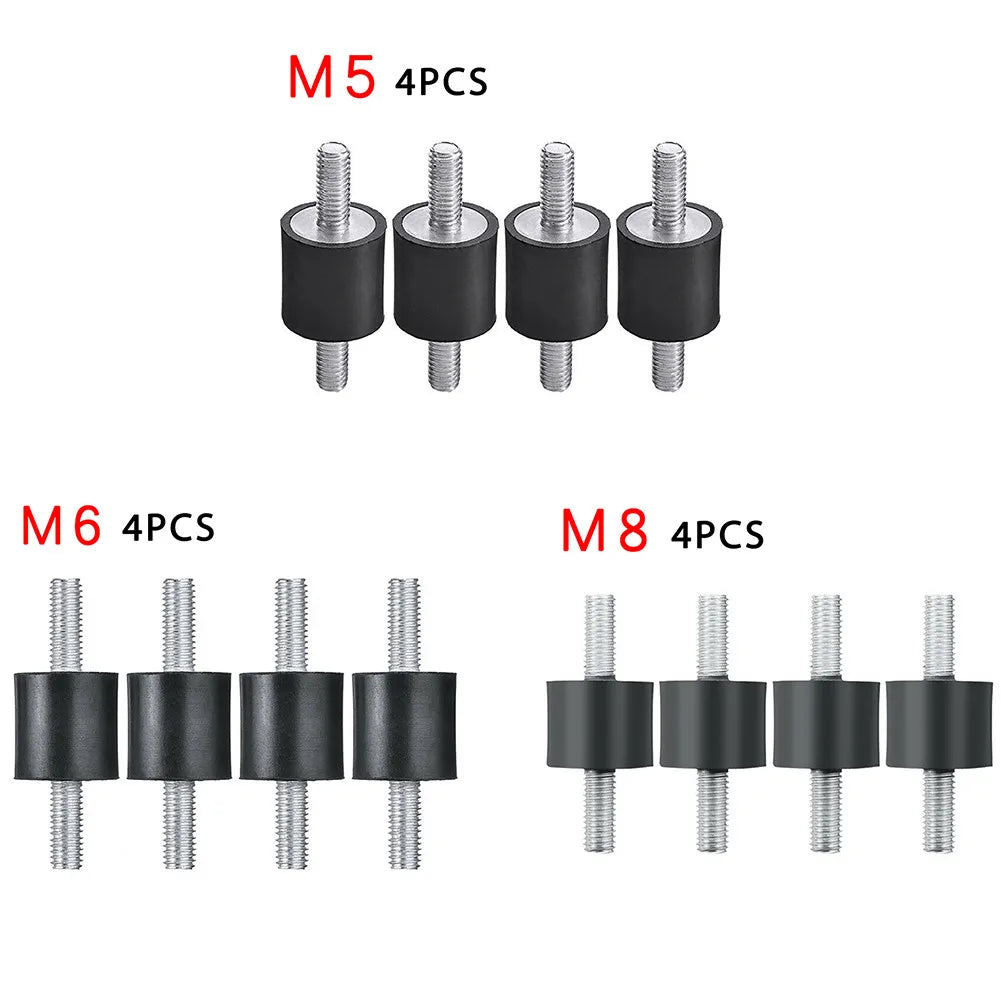 4 X Rubber Buffer Vibration Damper Silent Block Metal Protects