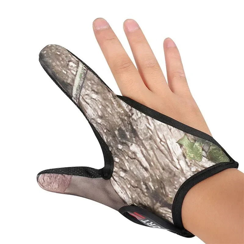 2-Finger Cut Fishing Gloves | Anti-Slip Breathable Protector Fishing Gloves Peaceful Pleasures Health and Wellness