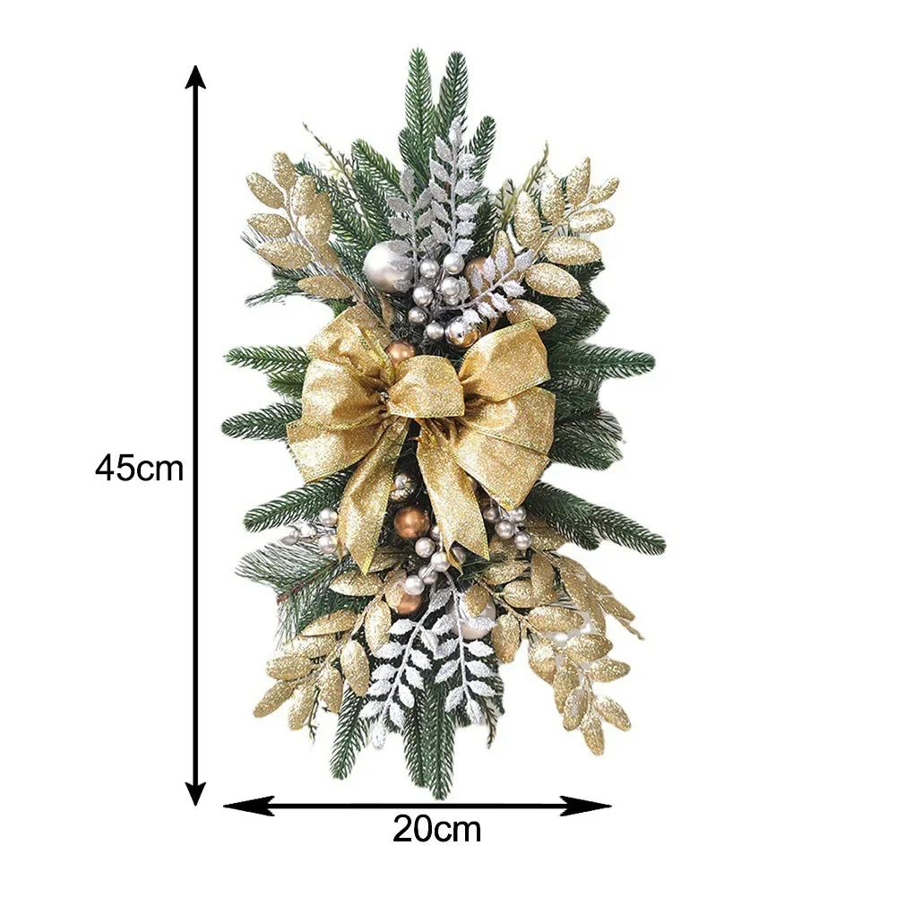 Christmas Staircase Ornament with Lights – Berries & Pine Cones