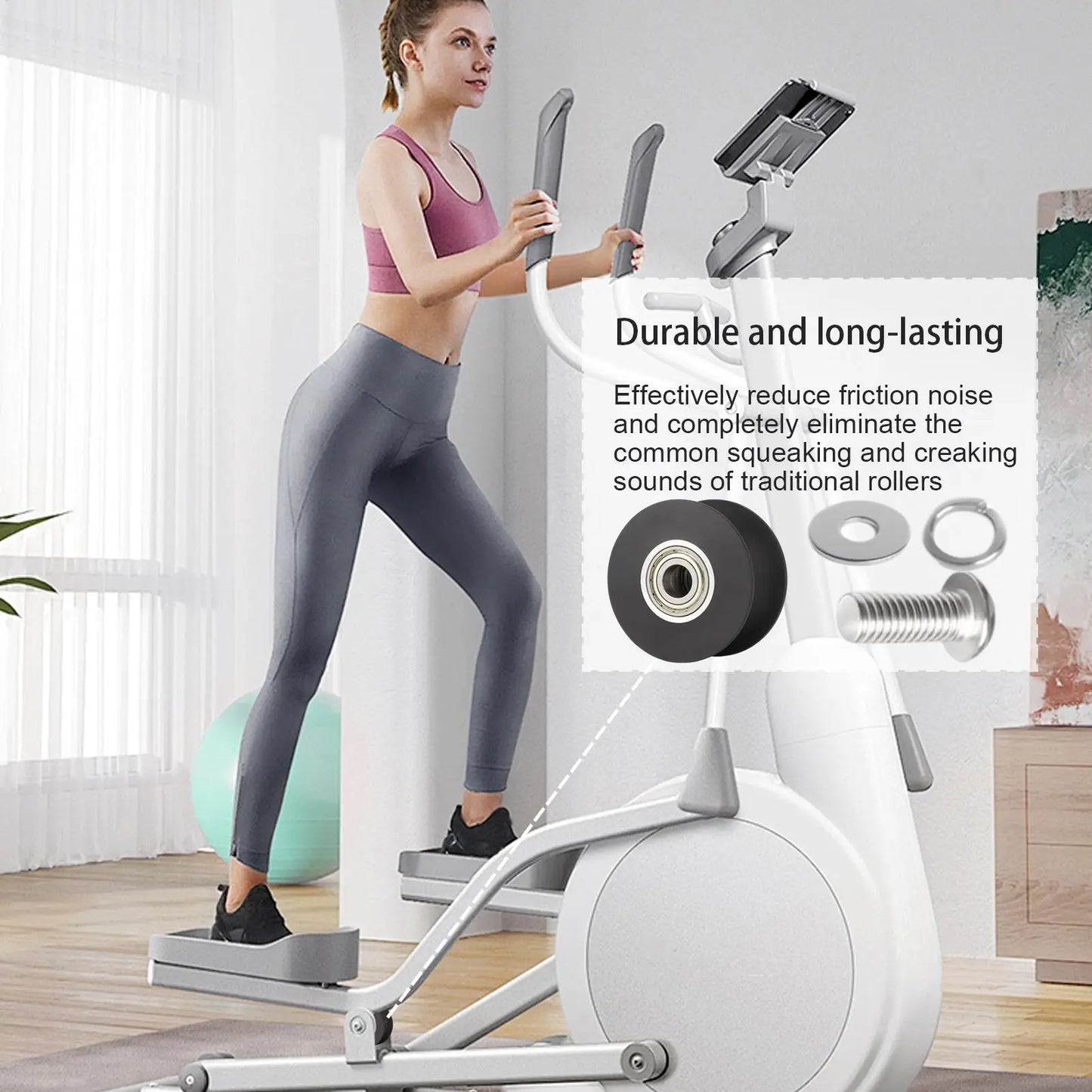 Elliptical Trainer Roller – Quiet Smooth Replacement Wheel