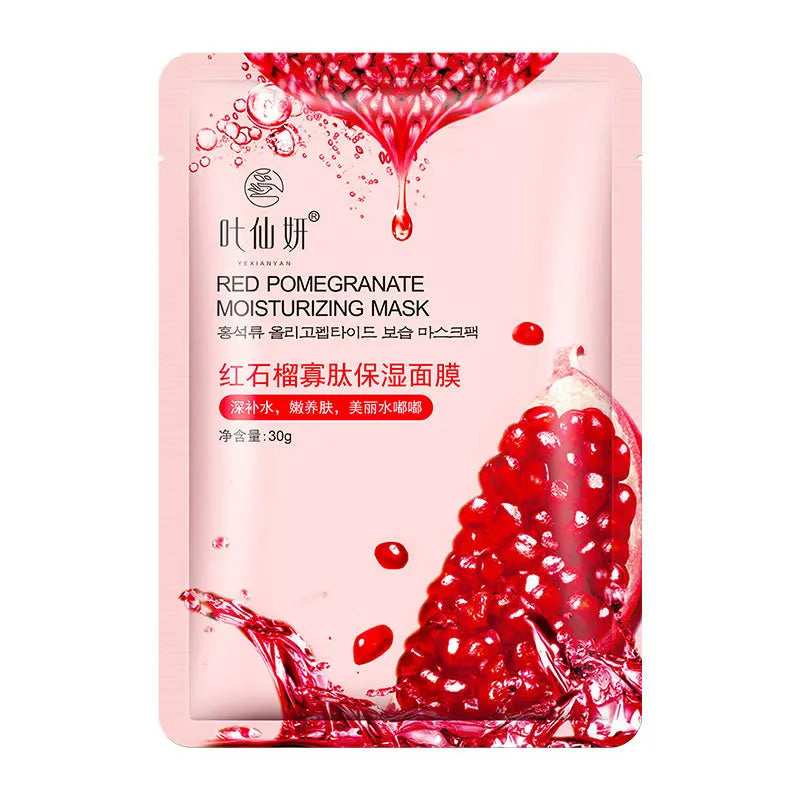 12-Piece Fruit Face Mask Set – Blueberry, Aloe, Cucumber & Peach