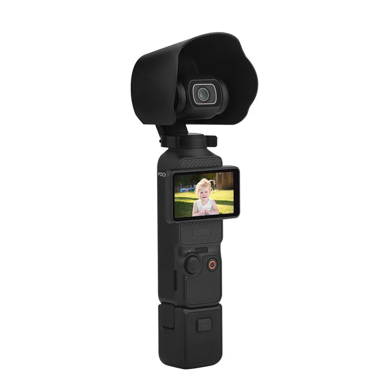 For DJI OSMO POCKET 3 Lens Hood Sunshade Cover Sports Camera Anti-Glare Protective Cover Accessories Peaceful Pleasures Health and Wellness
