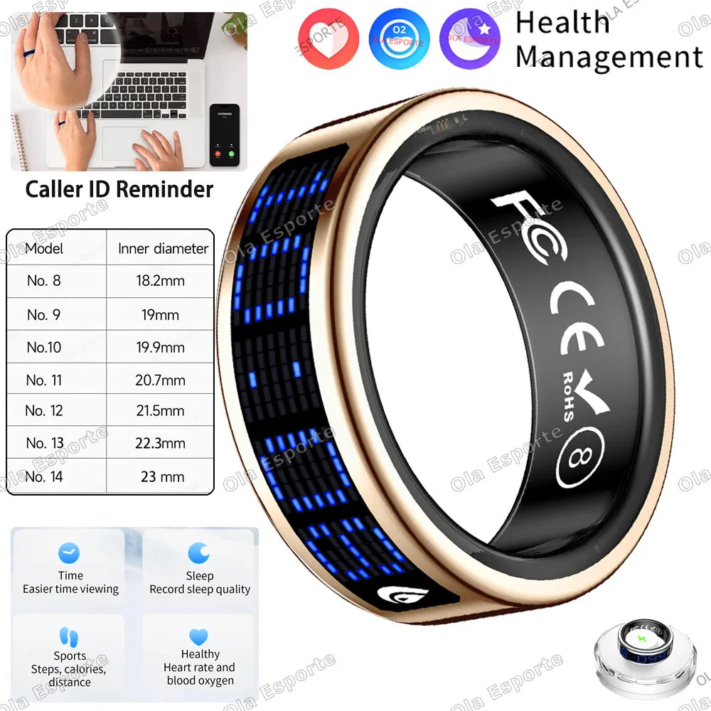 Ola Esporte Smart Ring | Heart Rate, SpO2 & Sleep Monitor
