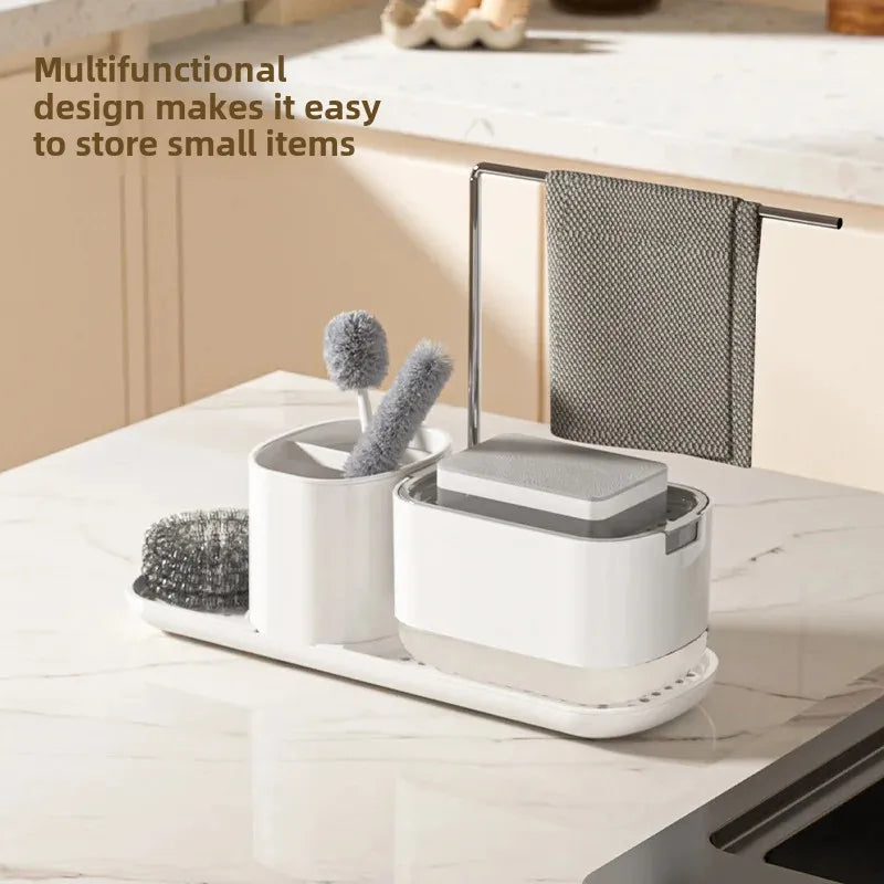 Household Automatic Liquid Box Desktop Hand Sanitizer Storage Box Bathroom Countertop Towel Rack Creative Soap Holder Peaceful Pleasures Health and Wellness