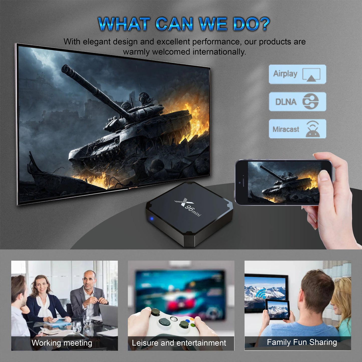 X96mini TV BOX Android 11 Amlogic S905W2 2.4G&5G Dual Wifi 100M LAN Set Top Box Media Player Peaceful Pleasures Health and Wellness