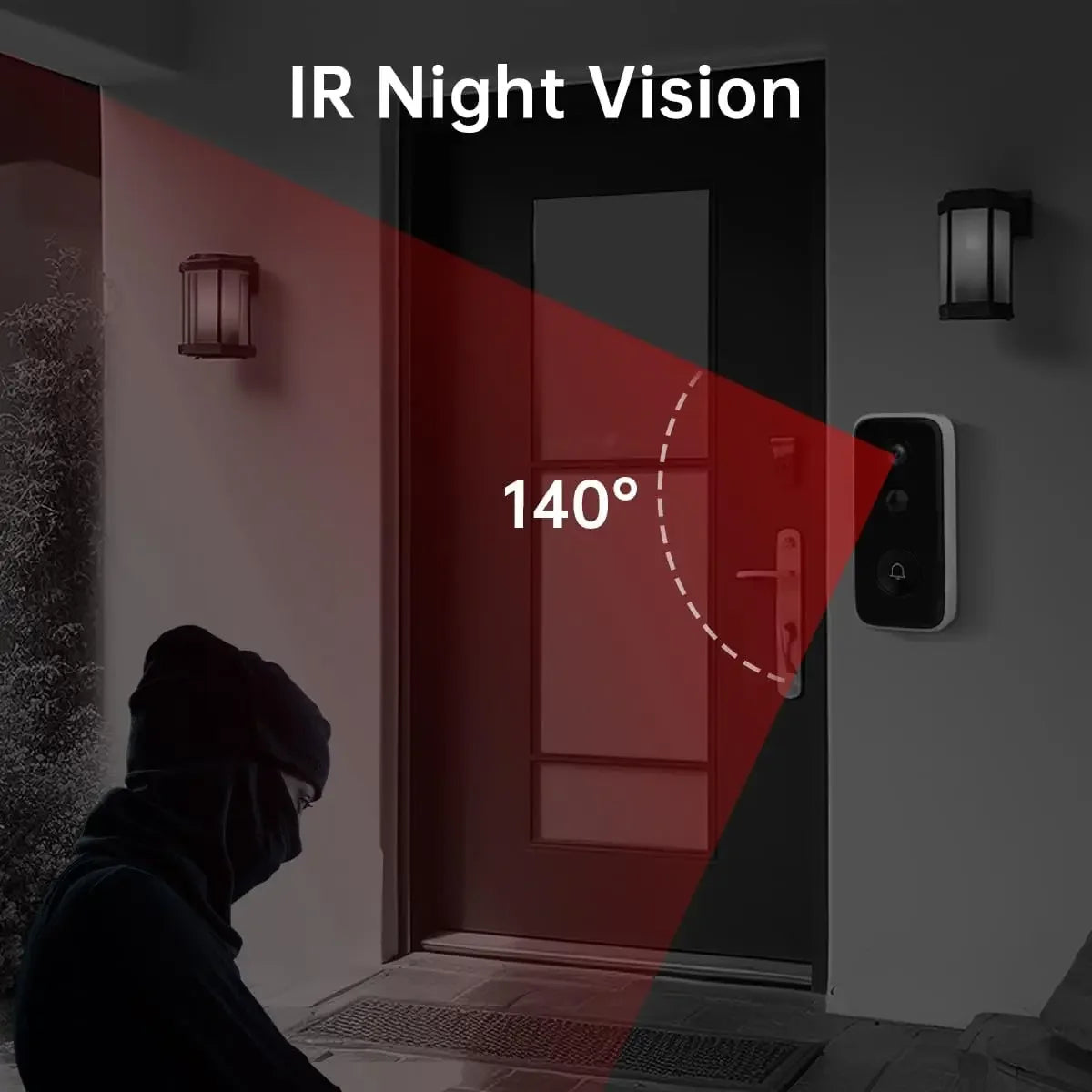 Wireless 2K Video Doorbell Camera with Free Cloud Storage, Rechargeable Battery, AI Detection & Night Vision Peaceful Pleasures Health and Wellness
